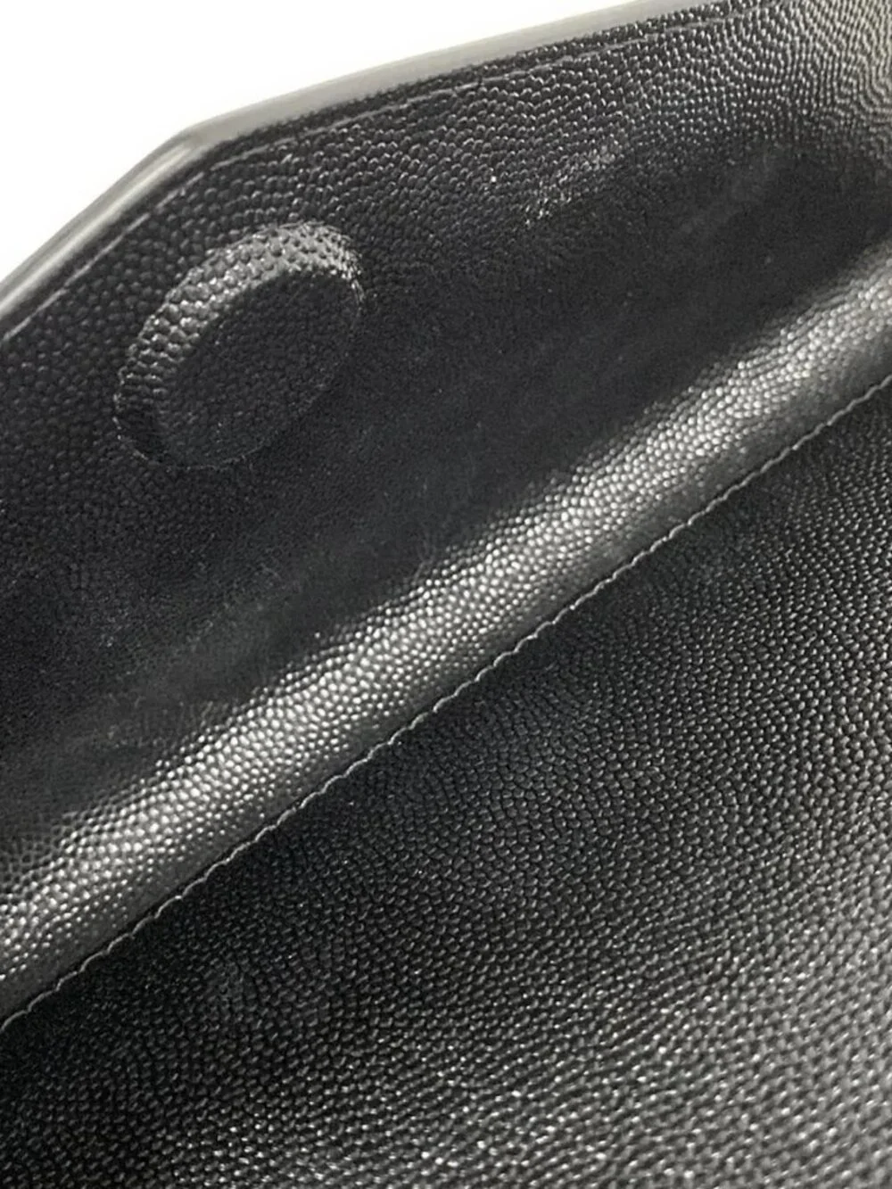 SAINT LAURENT PARIS 565739 Black Leather Clutch Bag - Picture 11 of 15
